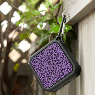Leopard Print, Leopard Spots, Purple Leopard Bluetooth Speaker