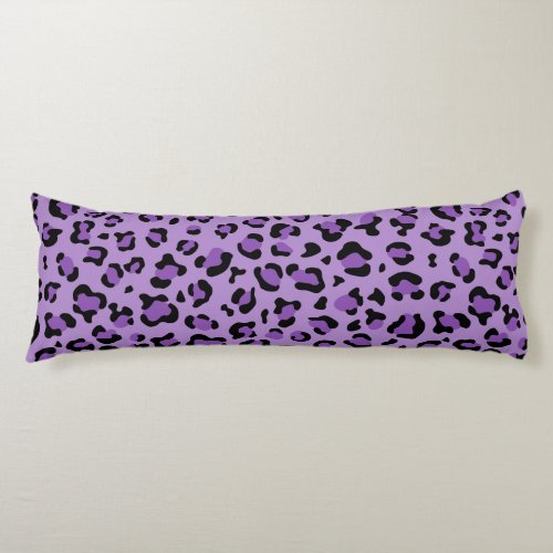 Leopard Print Leopard Spots Purple Leopard Body Pillow