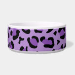 Leopard Print, Leopard Spots, Purple Leopard Bowl<br><div class="desc">Elegant,  stylish and sophisticated leopard pattern in purple color. Modern and trendy gift,  perfect for the animal print lover in your life.</div>