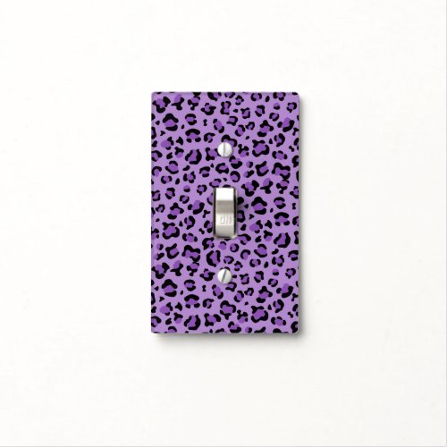 Leopard Print Leopard Spots Purple Leopard Light Switch Cover