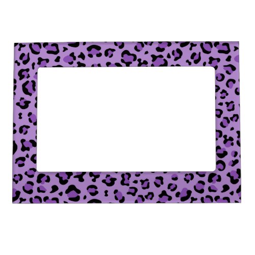Leopard Print Leopard Spots Purple Leopard Magnetic Frame