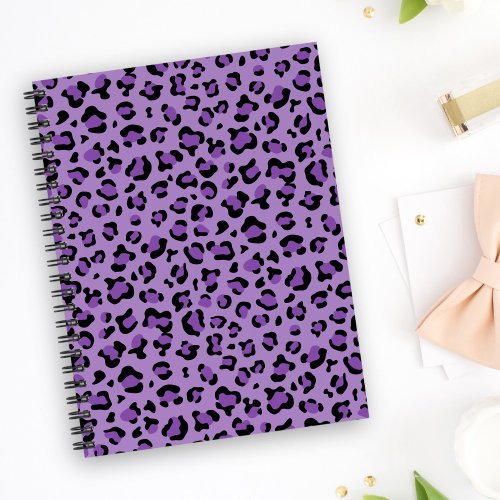 Leopard Print Leopard Spots Purple Leopard Notebook
