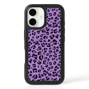 Leopard Print, Leopard Spots, Purple Leopard iPhone 16 Case