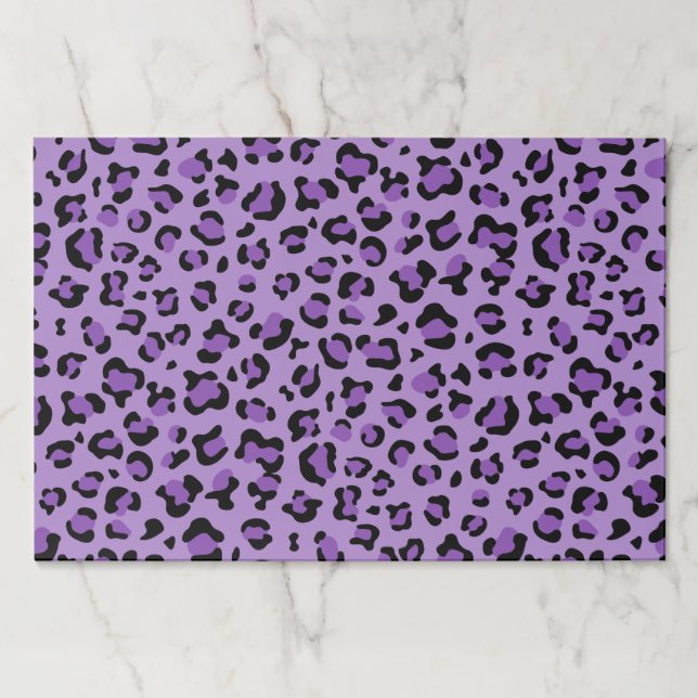 Leopard Print, Leopard Spots, Purple Leopard Paper Pad (Front)