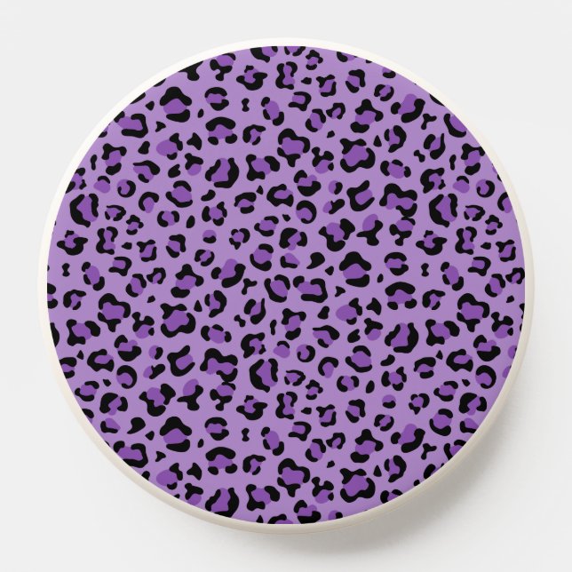 Leopard Print, Leopard Spots, Purple Leopard PopSocket (Popsocket)