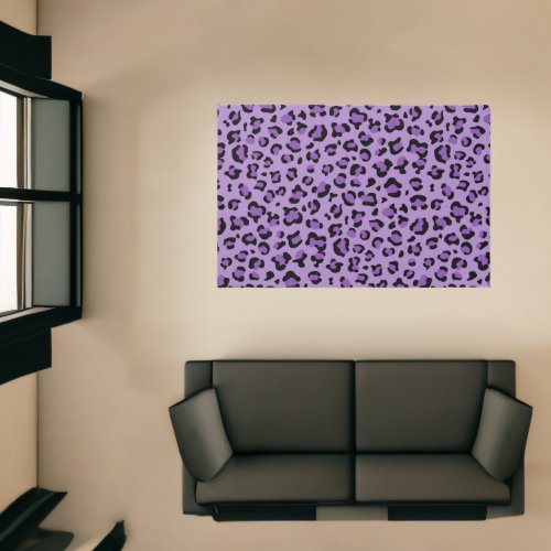 Leopard Print Leopard Spots Purple Leopard Rug