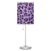 Leopard Print, Leopard Spots, Purple Leopard Table Lamp (Right)