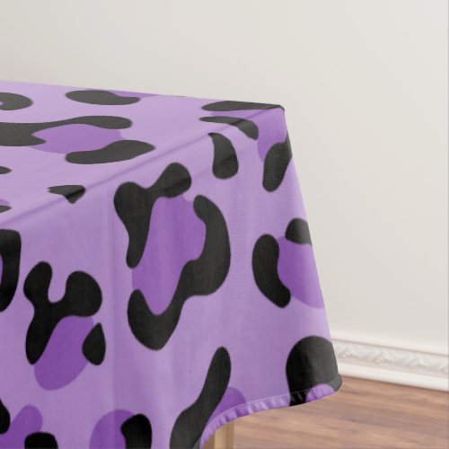 Leopard Print Leopard Spots Purple Leopard Tablecloth