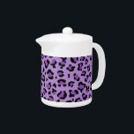 Leopard Print, Leopard Spots, Purple Leopard Teapot<br><div class="desc">Elegant,  stylish and sophisticated leopard pattern in purple color. Modern and trendy gift,  perfect for the animal print lover in your life.</div>