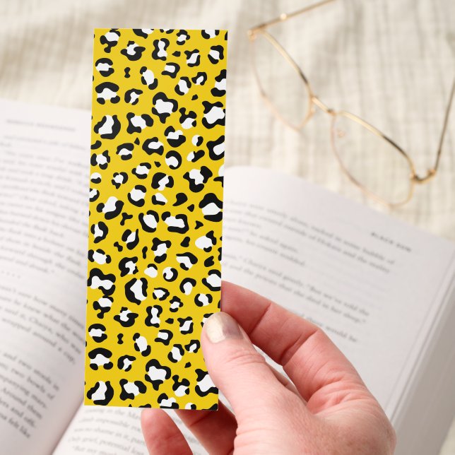 Leopard Print, Leopard Spots, Yellow Leopard Bookmarks (Hand)