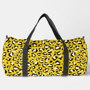 Leopard Print, Leopard Spots, Yellow Leopard Duffle Bag