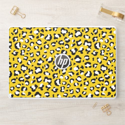 Leopard Print Leopard Spots Yellow Leopard HP Laptop Skin