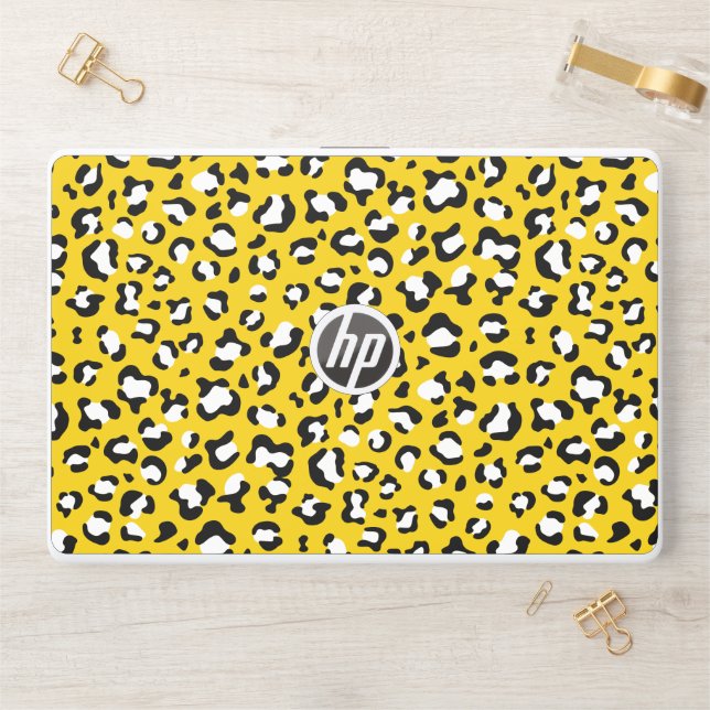 Leopard Print, Leopard Spots, Yellow Leopard HP Laptop Skin (Desk)
