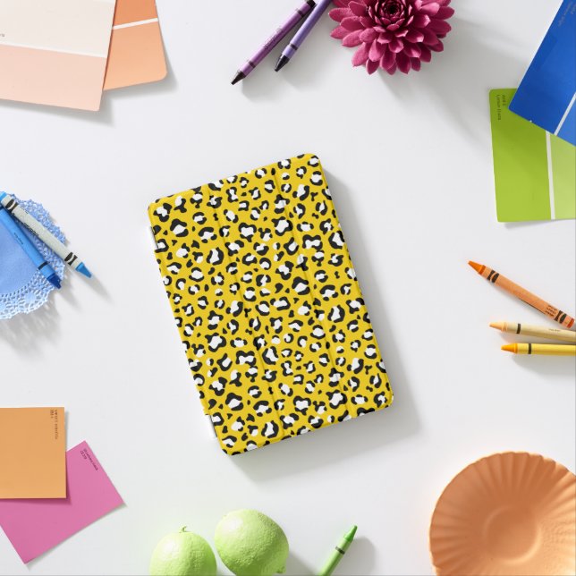 Leopard Print, Leopard Spots, Yellow Leopard iPad Mini Cover (In Situ)