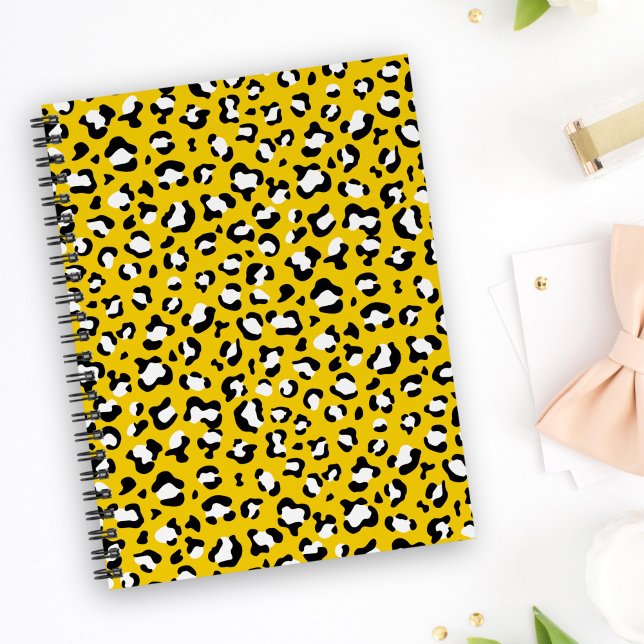 Leopard Print, Leopard Spots, Yellow Leopard Notebook (Creator Uploaded)