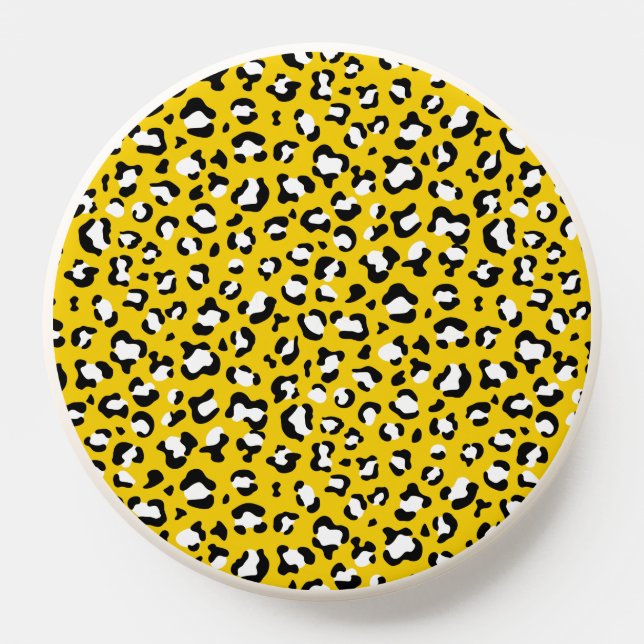 Leopard Print, Leopard Spots, Yellow Leopard PopSocket (Popsocket)
