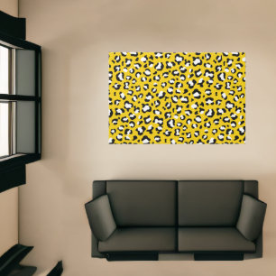 Leopard Print, Leopard Spots, Yellow Leopard Rug