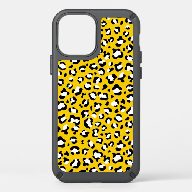 Leopard Print, Leopard Spots, Yellow Leopard Speck iPhone 12 Case (Front)