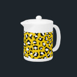 Leopard Print, Leopard Spots, Yellow Leopard Teapot<br><div class="desc">Elegant,  stylish and sophisticated leopard pattern in yellow color. Modern and trendy gift,  perfect for the animal print lover in your life.</div>