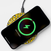 Leopard Print, Leopard Spots, Yellow Leopard Wireless Charger (Phone)