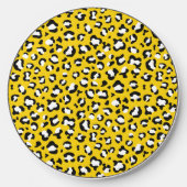 Leopard Print, Leopard Spots, Yellow Leopard Wireless Charger (Front)