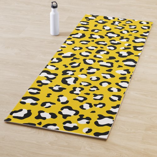 Leopard Print Leopard Spots Yellow Leopard Yoga Mat