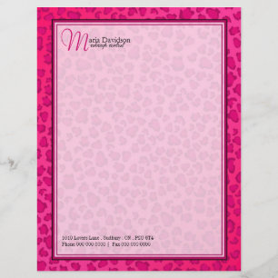 Leopard Print Letterhead