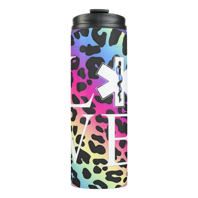 Leopard Print Lifesaver Thermal Tumbler (Front)