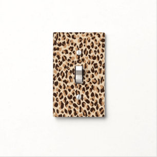 Leopard Print Light Switch Cover