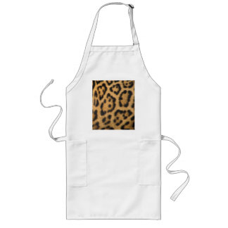 Leopard Print Long Apron