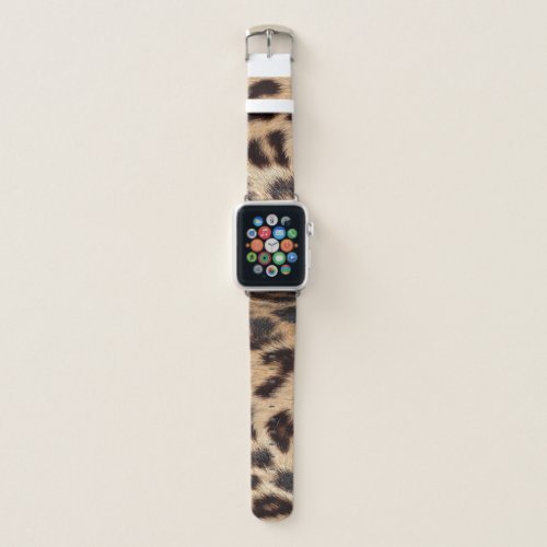 leopard print look texture trendy apple watch band