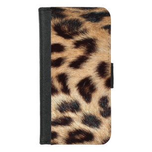 leopard print look texture trendy iPhone 8/7 wallet case