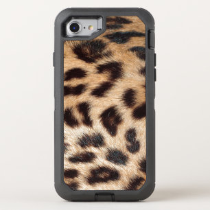 leopard print look texture trendy OtterBox defender iPhone SE/8/7 case