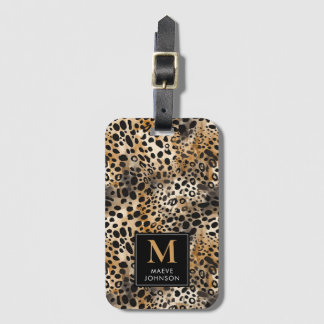 Leopard Print Luggage Tag