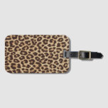 Leopard Print Luggage Tag