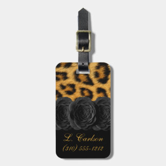 Leopard Print Luggage Tag