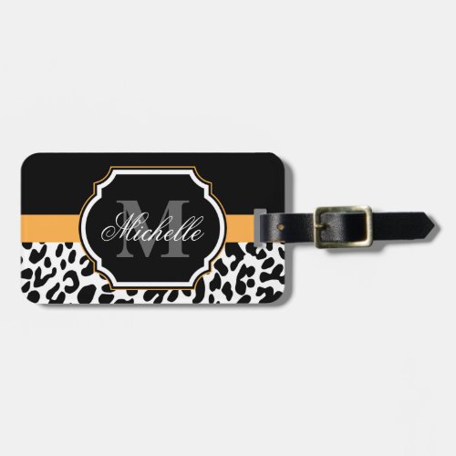 Leopard Print Luggage Tag