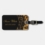 Leopard Print Luggage Tag at Zazzle