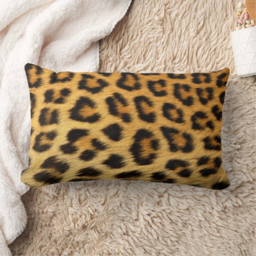 Leopard Print Lumbar Pillow