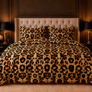 🐆 Leopard Print Luxury Bedroom Decor Bold Style Duvet Cover