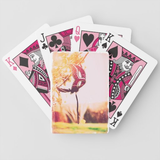 leopard print maschera playing cards | Zazzle