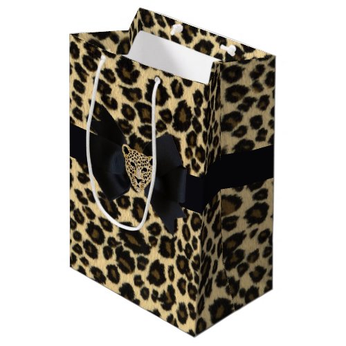 Leopard Print Medium Gift Bag