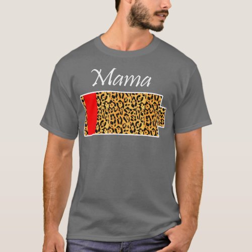 Leopard Print Mom Battery Low  T_Shirt