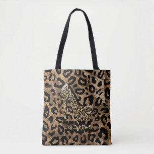 Leopard Print MOM Fashion Tote Bag