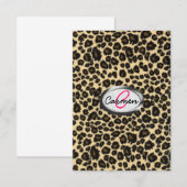 Leopard Print Monogram (Front/Back)