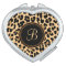 Leopard Print Monogram Compact Travel Mirror