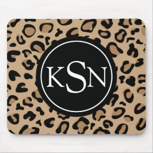 Cheetah Mouse pad Mousepad Beige Office Decor for Women Men Desk Accessories  Leopard Animal Print Mousepad Gift for Coworker 9.5×7.9×0.12 inches 