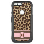 Leopard Print Monogram OtterBox Commuter Google Pixel XL Case