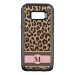 Leopard Print Monogram OtterBox Commuter Samsung Galaxy S8+ Case