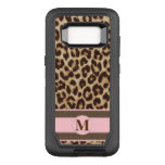 Leopard Print Monogram OtterBox Defender Samsung Galaxy S8 Case